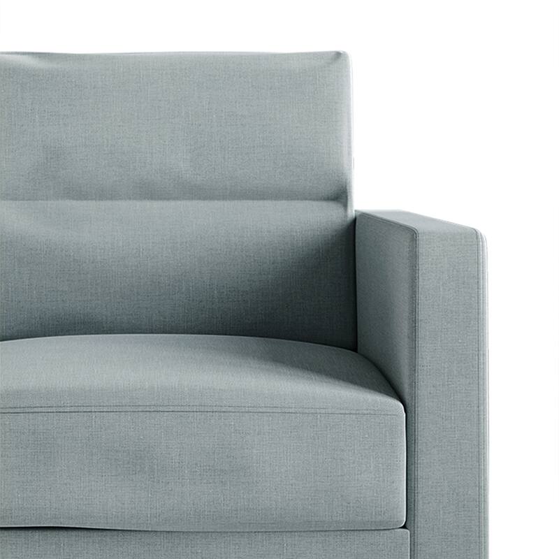 CraftPorch Clean and Minimalist Linen Upholstered Arm Chair