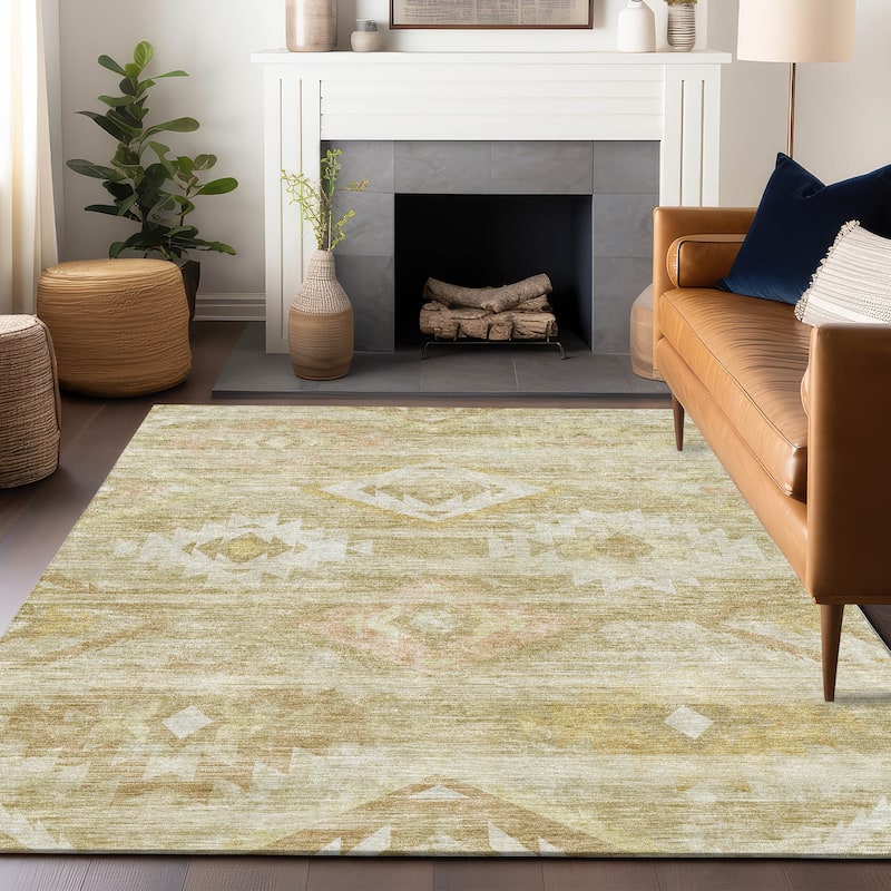 Premium Washable Super Soft Tribal Boho Mayfield Rug