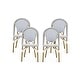 preview thumbnail 6 of 49, Elize Outdoor French Cafe Chairs (Set of 4) by Christopher Knight Home