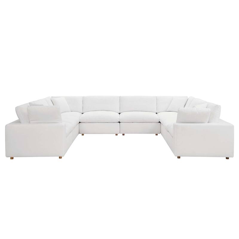 Commix 8-Piece Down Filled Overstuffed Sectional Sofa