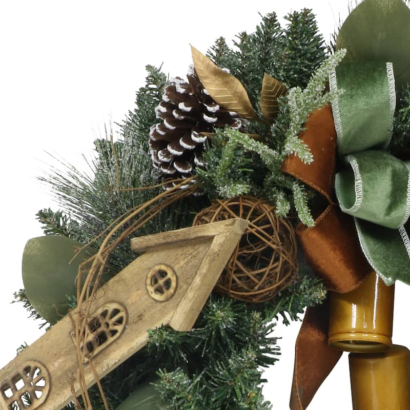 Puleo International 24" Decorated Artificial Wreath