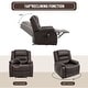 preview thumbnail 17 of 20, HOMCOM Vibrating Massage PU Leather Recliner Chair, Footrest with Remote Control and 8 Massaging Points