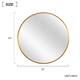 Neutypechic Modern Thin Frame Wall-Mounted Vanity Round Mirror