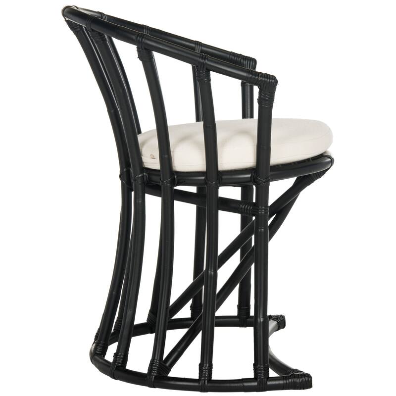 SAFAVIEH Violina Rattan Accent Chair - 24.8" x 22.2" x 30.5" - 25"W x 22"D x 31"H