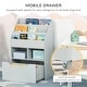 preview thumbnail 28 of 35, 3-Tier Kids Book Shelf Cabinet with 2 Storage Compartment and Large Drawer - 23.5" W x 11.75" D x 35.5" H