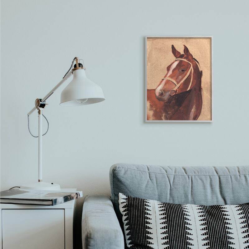 Stupell Southwestern Vintage Horse Equestrian Portrait Framed Wall Art