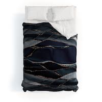 Utart Midnight Marble Deep Ocean Waves Made To Order Full Comforter Set ...