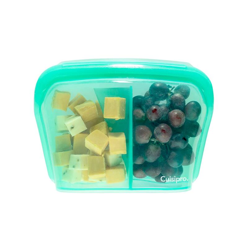 Cuisipro Silicone Stand Up Reusable Bag with Divider 44 oz