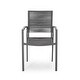 preview thumbnail 7 of 8, Patios Aluminum Dining Chair Set of 2, Rope Weave Chair - Dark Grey