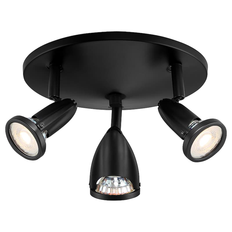 Access Lighting Cobra - 3-Light LED Spotlight - Black Finish - Replaceable LED - Black