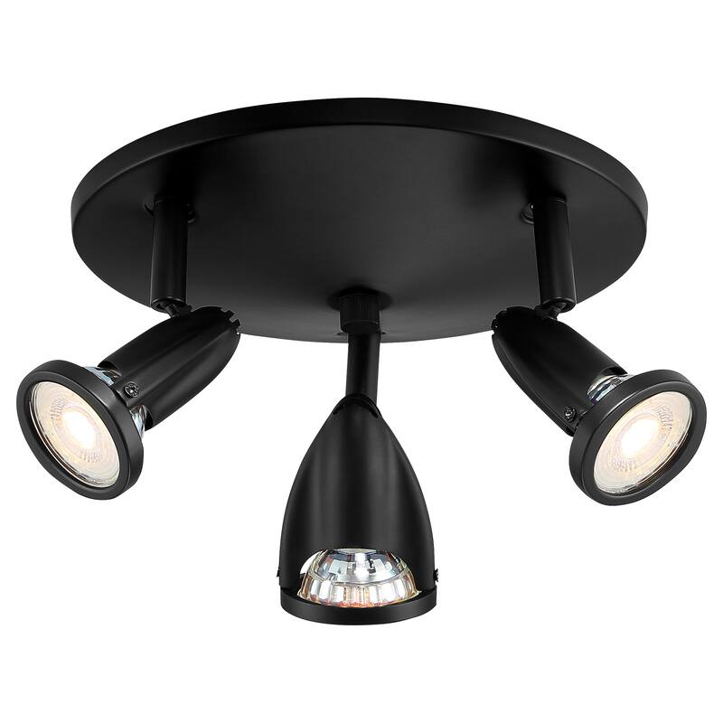 Access Lighting Cobra - 3-Light LED Spotlight - Black Finish - Replaceable LED