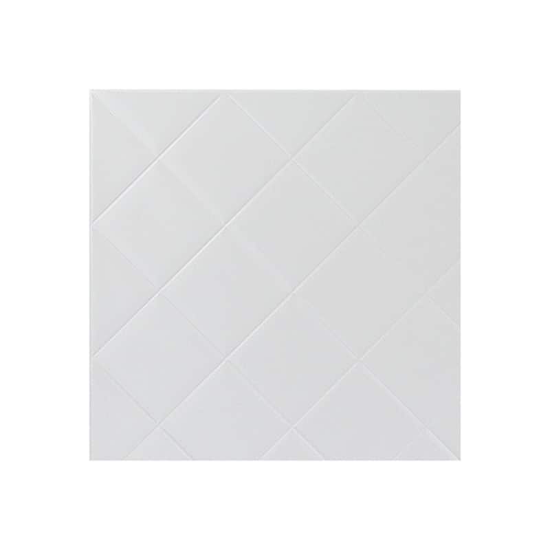 FASÄDE Quilted 4-foot x 8-foot PVC Wall Panel in Gloss White - Sample
