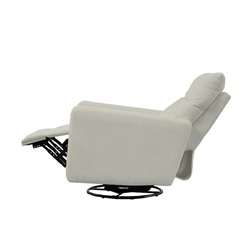 Olmas 33.5"W Power Swivel Glider Recliner with USB Charger