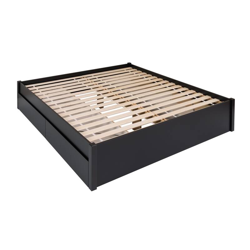 Prepac King 4-post Platform Bed with Optional Drawers