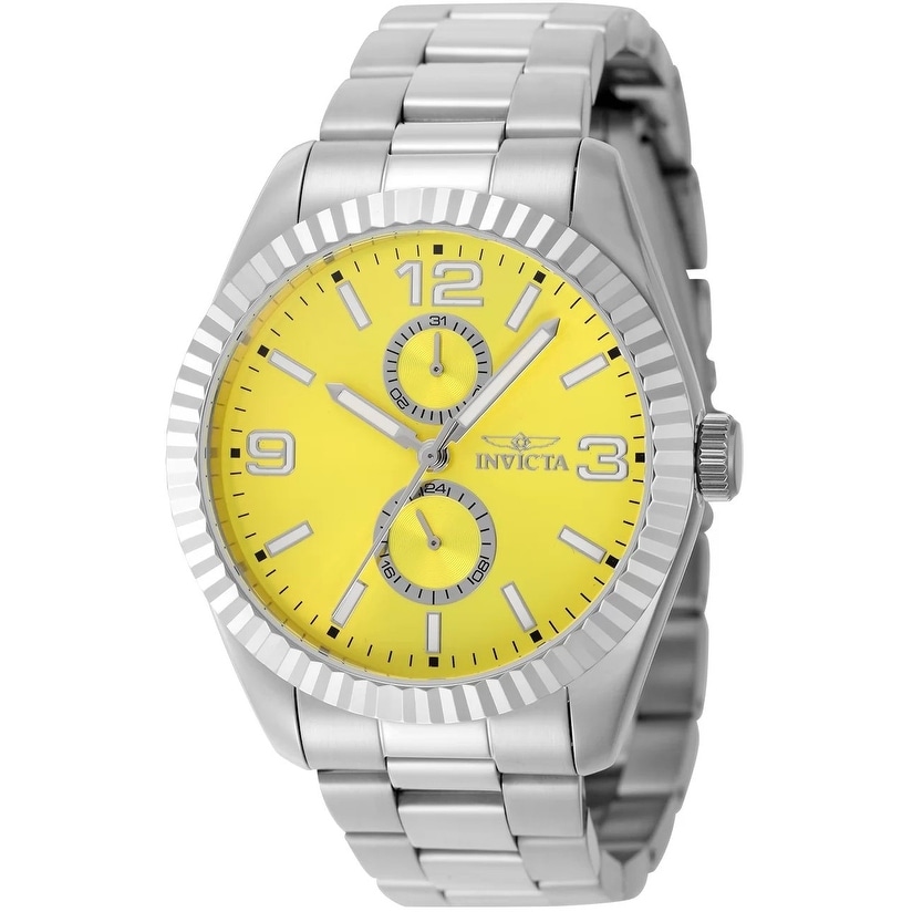 Invicta Men's 49528 Specialty Quartz VD77 Yellow Dial Watch