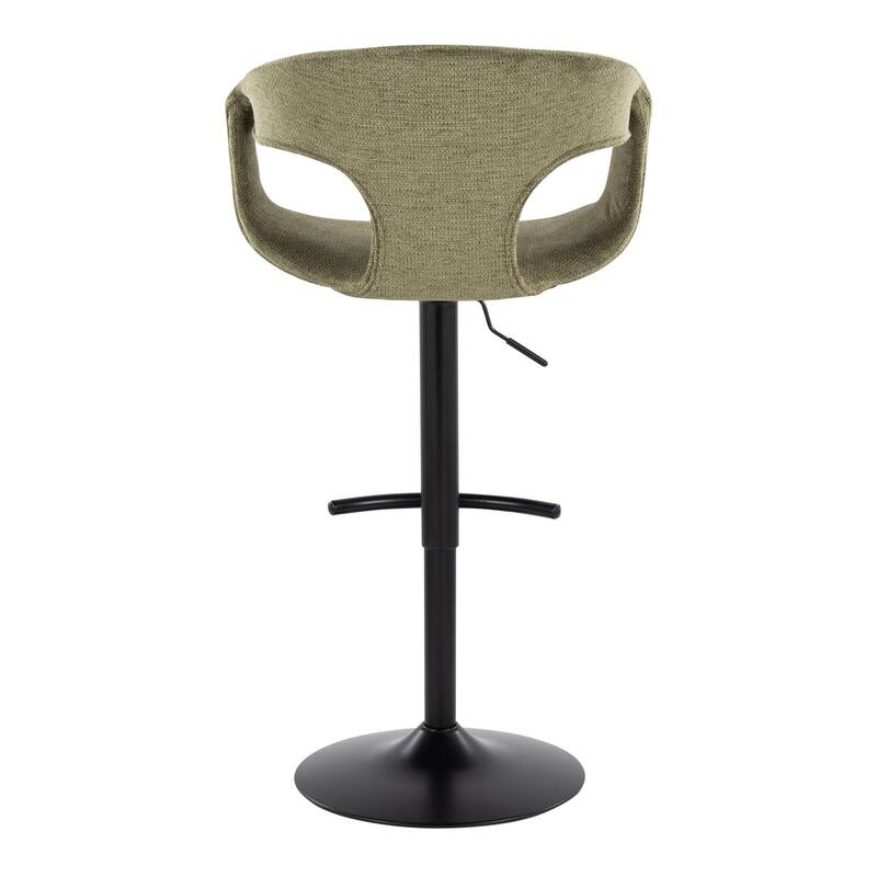 Porch & Den Saurya Adjustable Bar Stool with Rounded T Footrest (Set of 2)