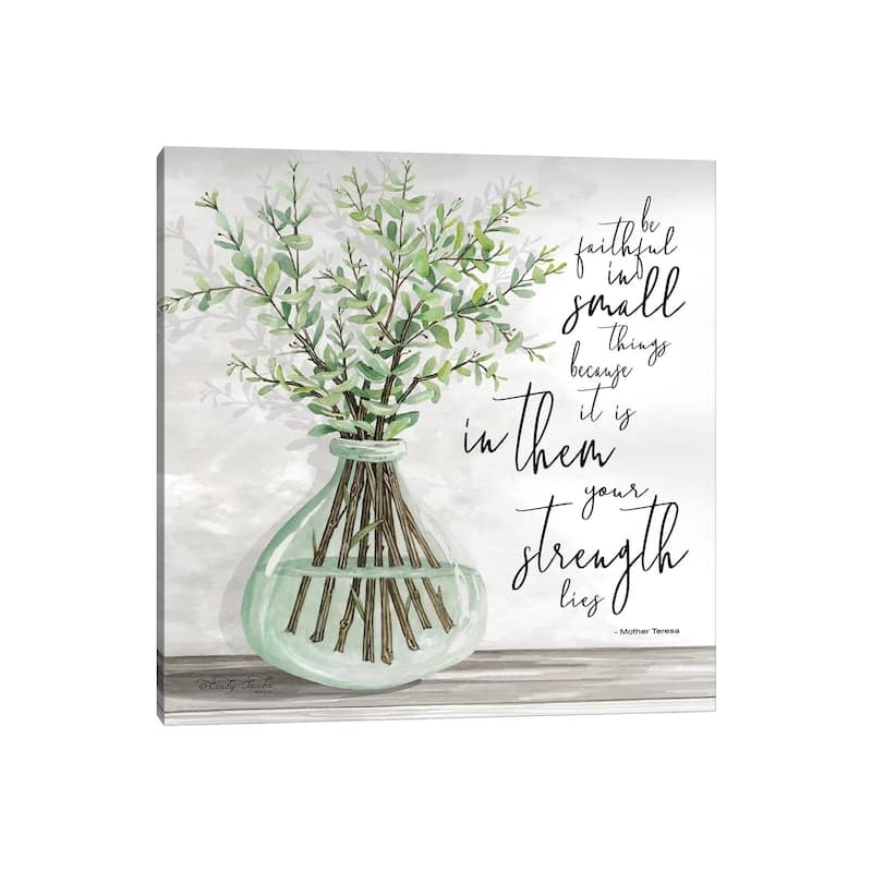 iCanvas "Be Faithful" by Cindy Jacobs Canvas Print