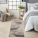 preview thumbnail 59 of 143, Nourison Modern Abstract Sublime Area Rug Ivory/Grey - Runner - 2' 2" x 7' 6"