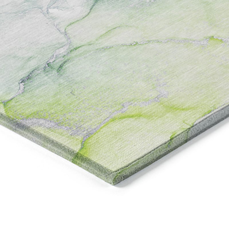 Alnaro Modern Art-Inspired Weather Resistant Versatile Elegance Runner Outdoor Rug - 8' Runner