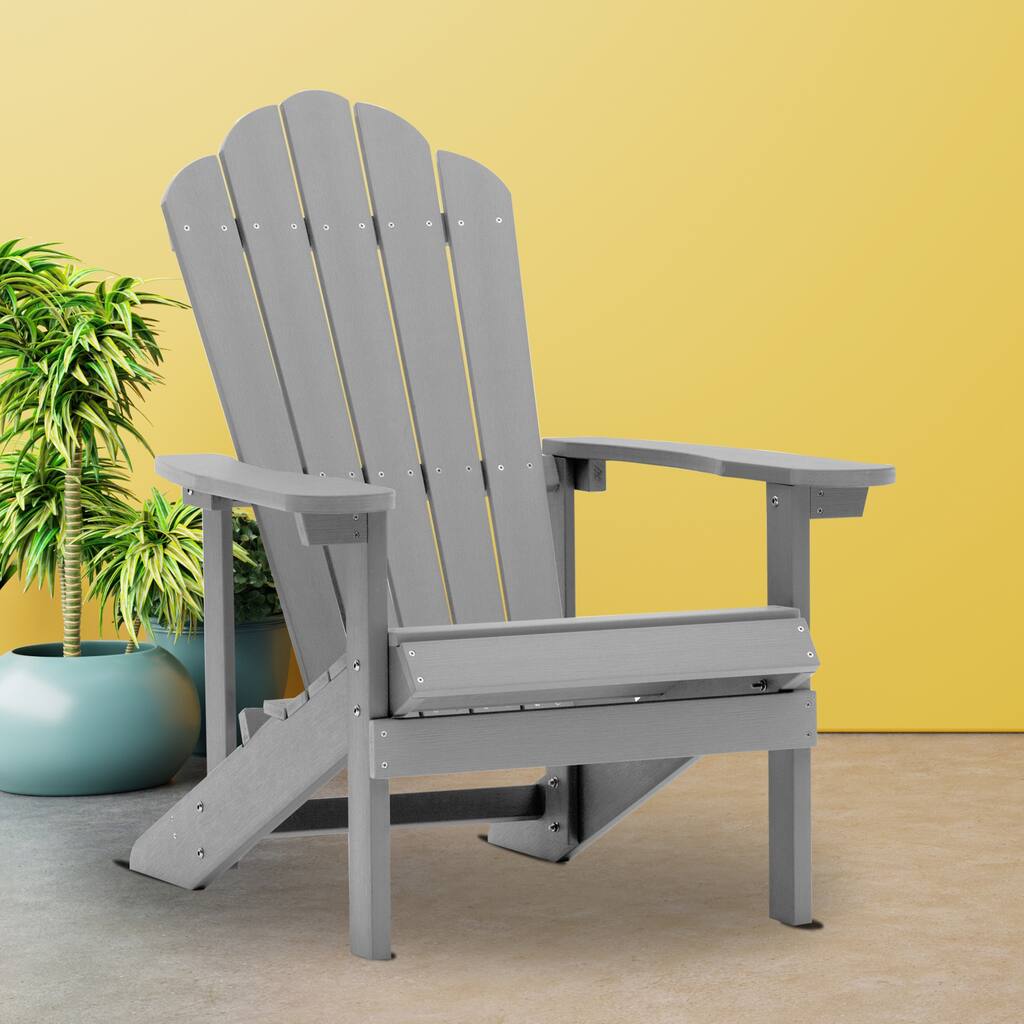 Elma 21.4"(W) x 31.9"(D) x 36.2"(H) Plastic outdoor Adirondack chair