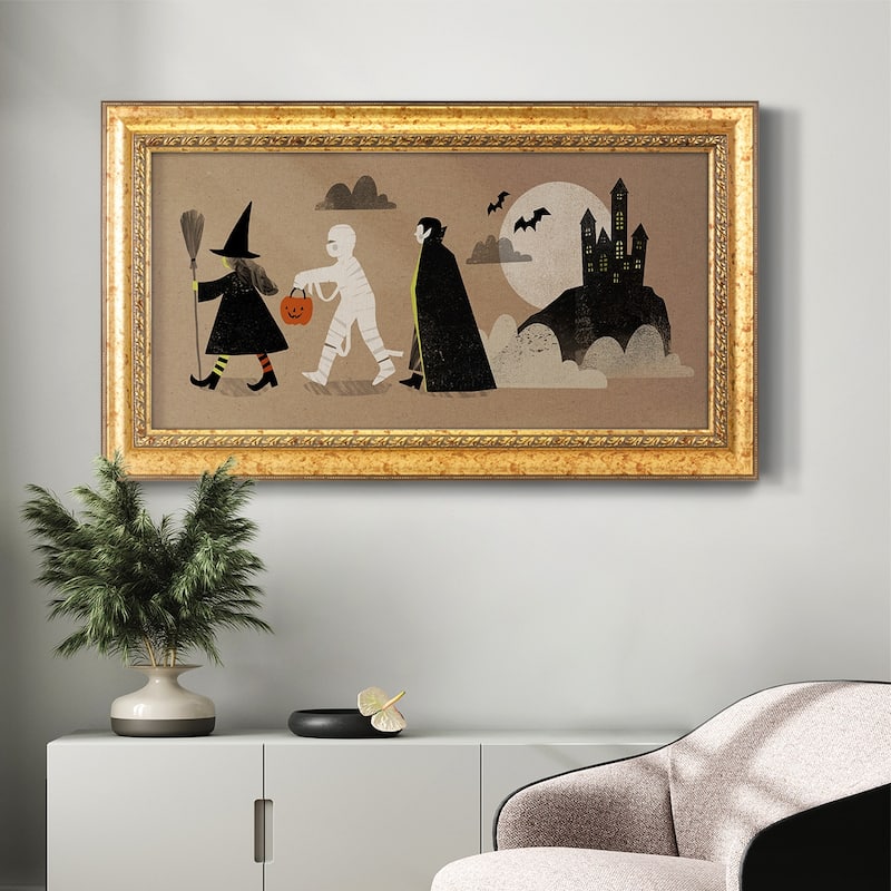Graphic Halloween Collection D Premium Framed Canvas- Ready to Hang