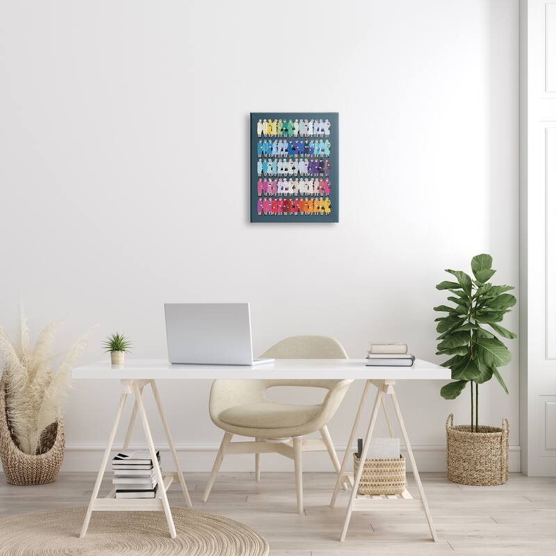 Stupell Varied Pop Style Royal Queen Fashion Rainbow Canvas Wall Art, Design by Amelia Noyes