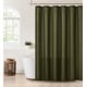 preview thumbnail 6 of 5, Brooklyn Loom Flax Linen Shower Curtain Moss Green