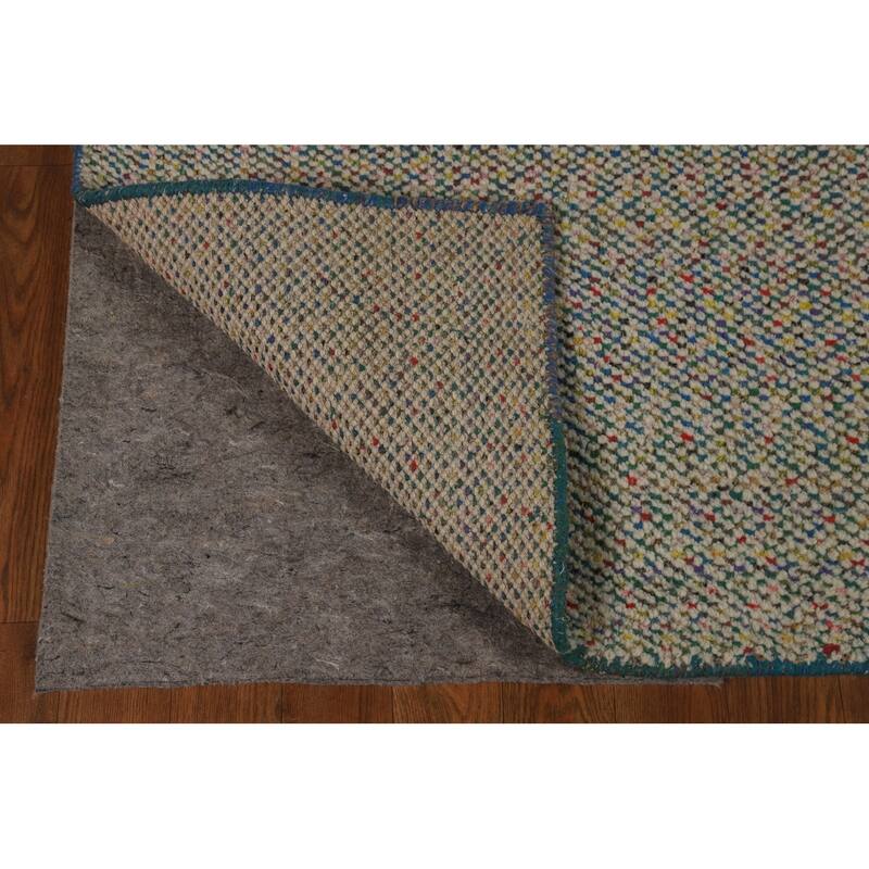 All-Over Moroccan Oriental Area Rug Handmade Wool Carpet - 4'11" x 7'8"