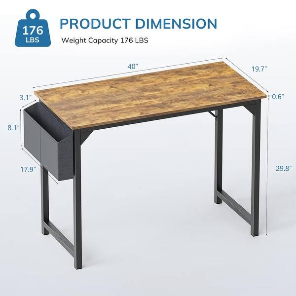 40 inch Computer Desk Writing Study Work Office Table Modern Simple for ...