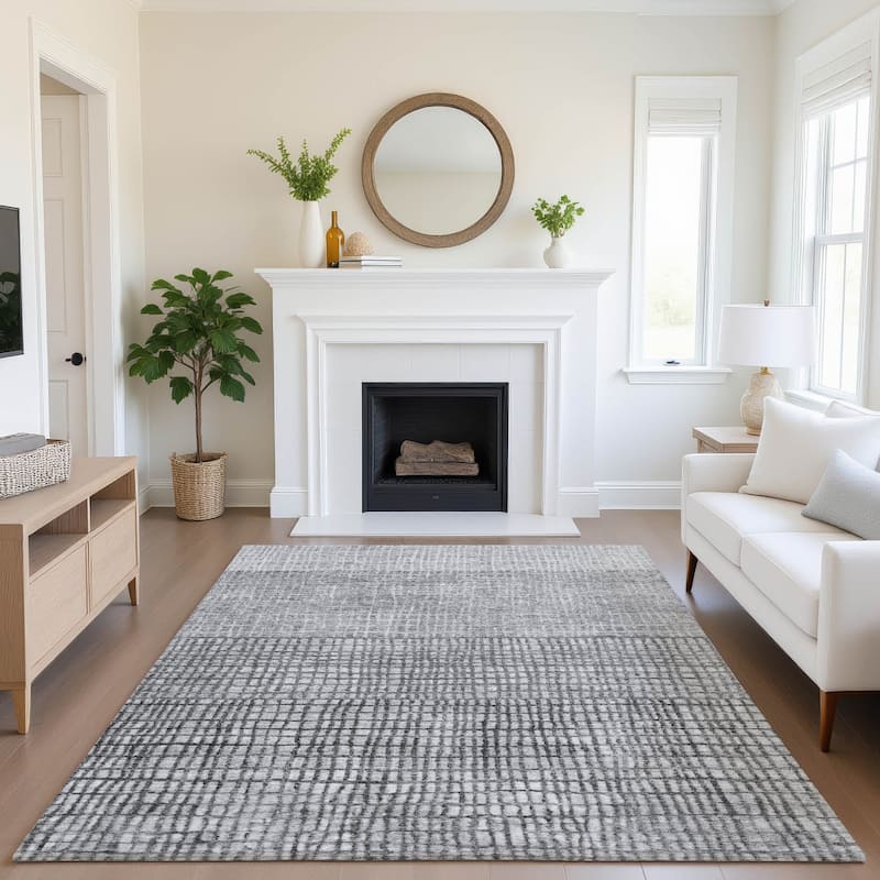 Premium Washable Super Soft Modern Ombre Mayfield Rug - 2'6" x 3'10" - Gray