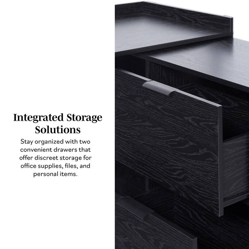 Middlebrook Designs Modern Reversible Desk with Storage