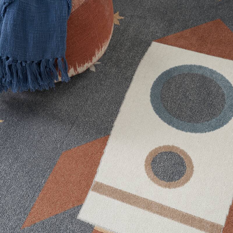 Nourison Astra Machine Washable Graphic Area Rug