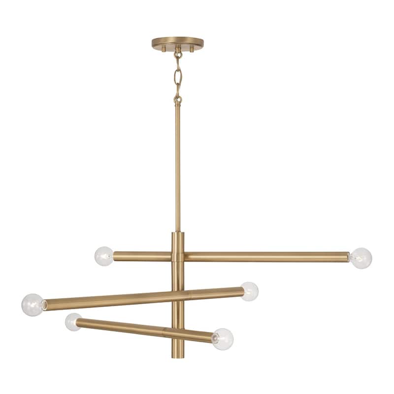 Reece 6-Light Chandelier - 34"W x 10.25"H