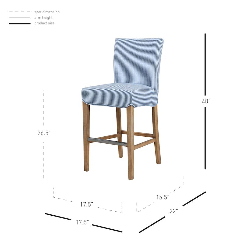 NPD Furniture Milton Fabric Counter Stool