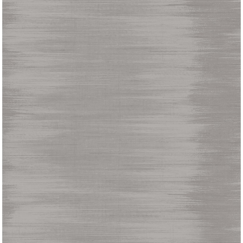 Seabrook Designs Alvena Ombre Stripe Unpasted Wallpaper - 20.5 in. W x 33 ft. L - Metallic Smoke & Grape