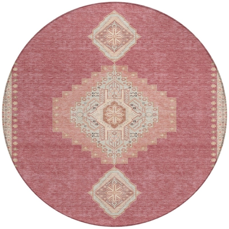 HomeRoots Oriental Traditional Rectangle Outdoor Rug