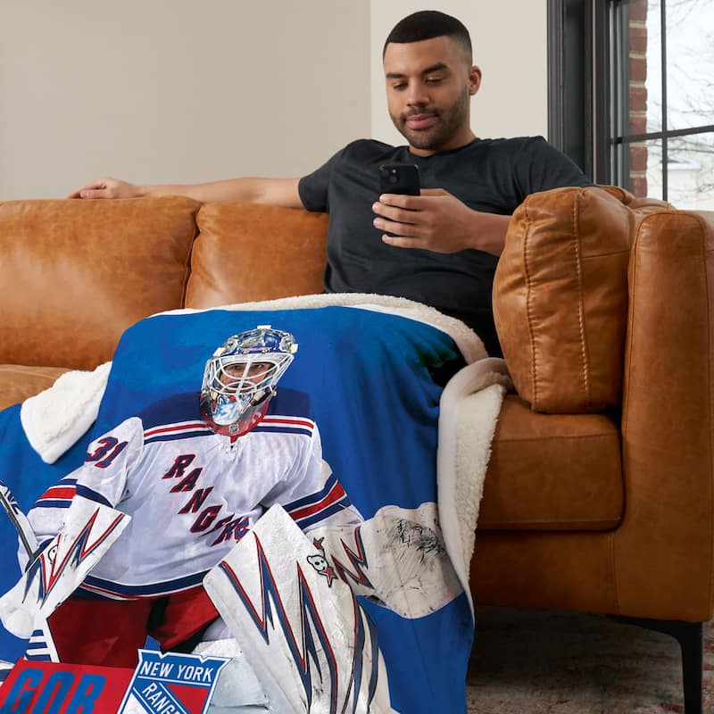 NHL Player Silk Touch Sherpa Throw Blanket