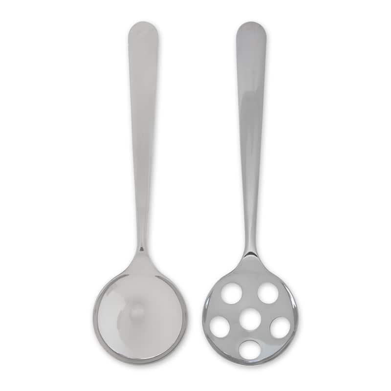 Salad Spoons - Set of 2 - Set of 2 - Stainless Steel