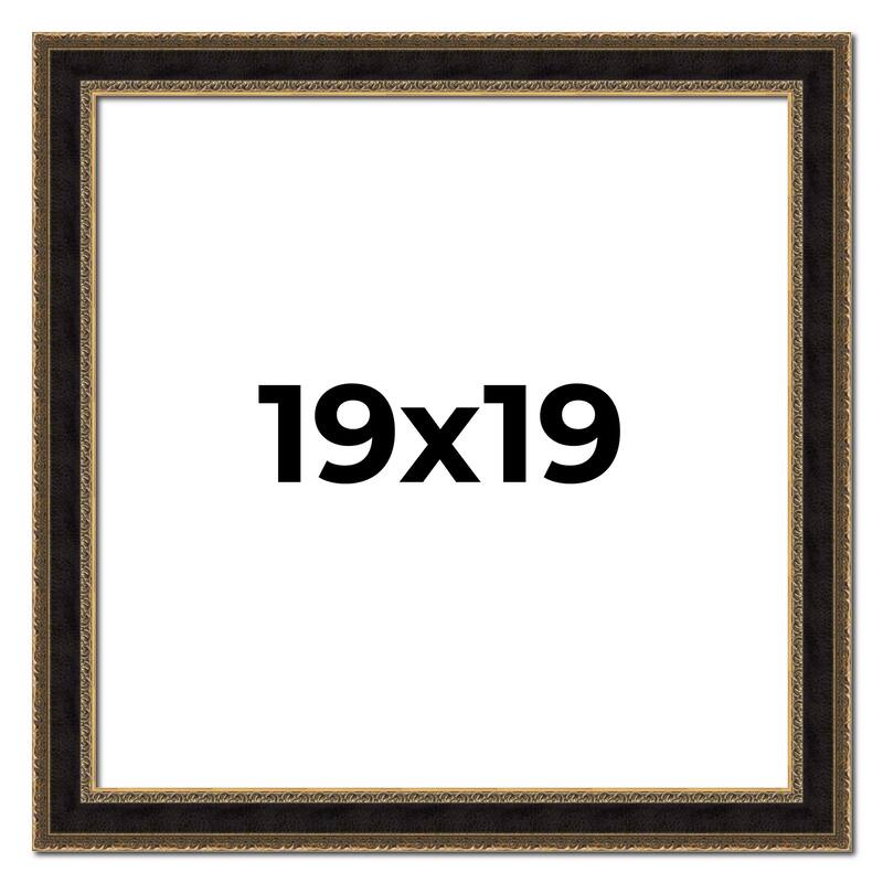 19x19 Frame Gold Antique Vintage Sold Wood Picture Frame | 1.75 Inch