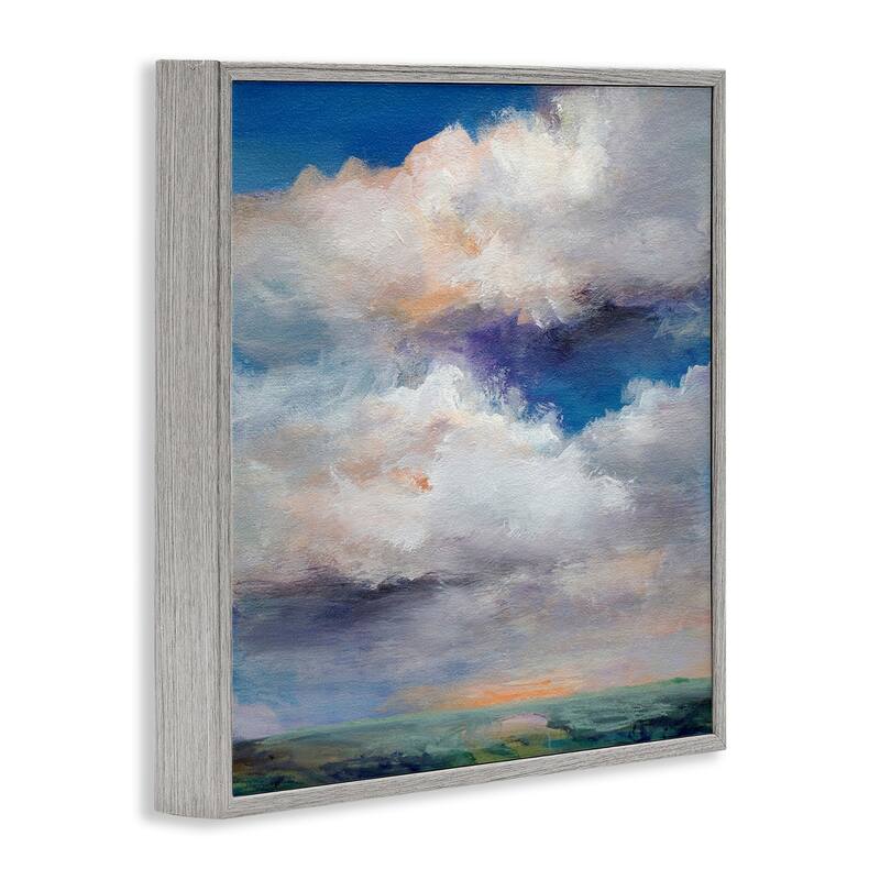 Stupell Restless White Clouds Framed Giclee Art Design By Karen Hale
