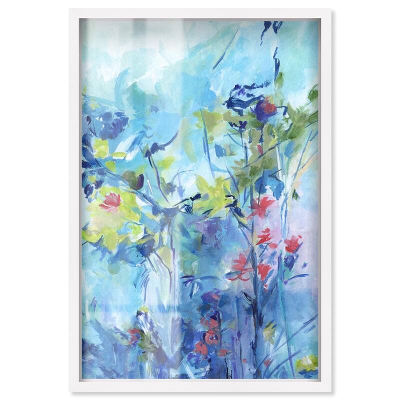 Heavenly Blue II Shadowbox by Art Remedy - White - 16" x 24"