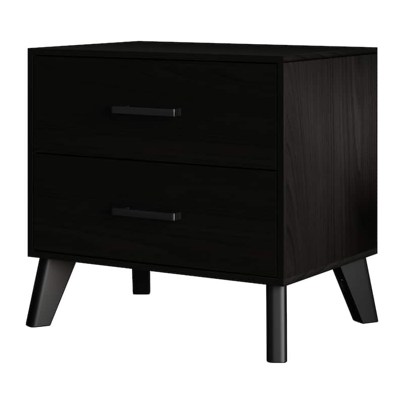 CraftPorch Classic Style 2-Drawers Wooden Nightstand