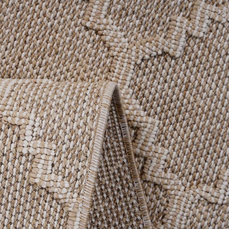 LOOM & LUXE Collection 2X8 Trellis Indoor/Outdoor Area Rug - 96" D x 26" W x 0.28" H