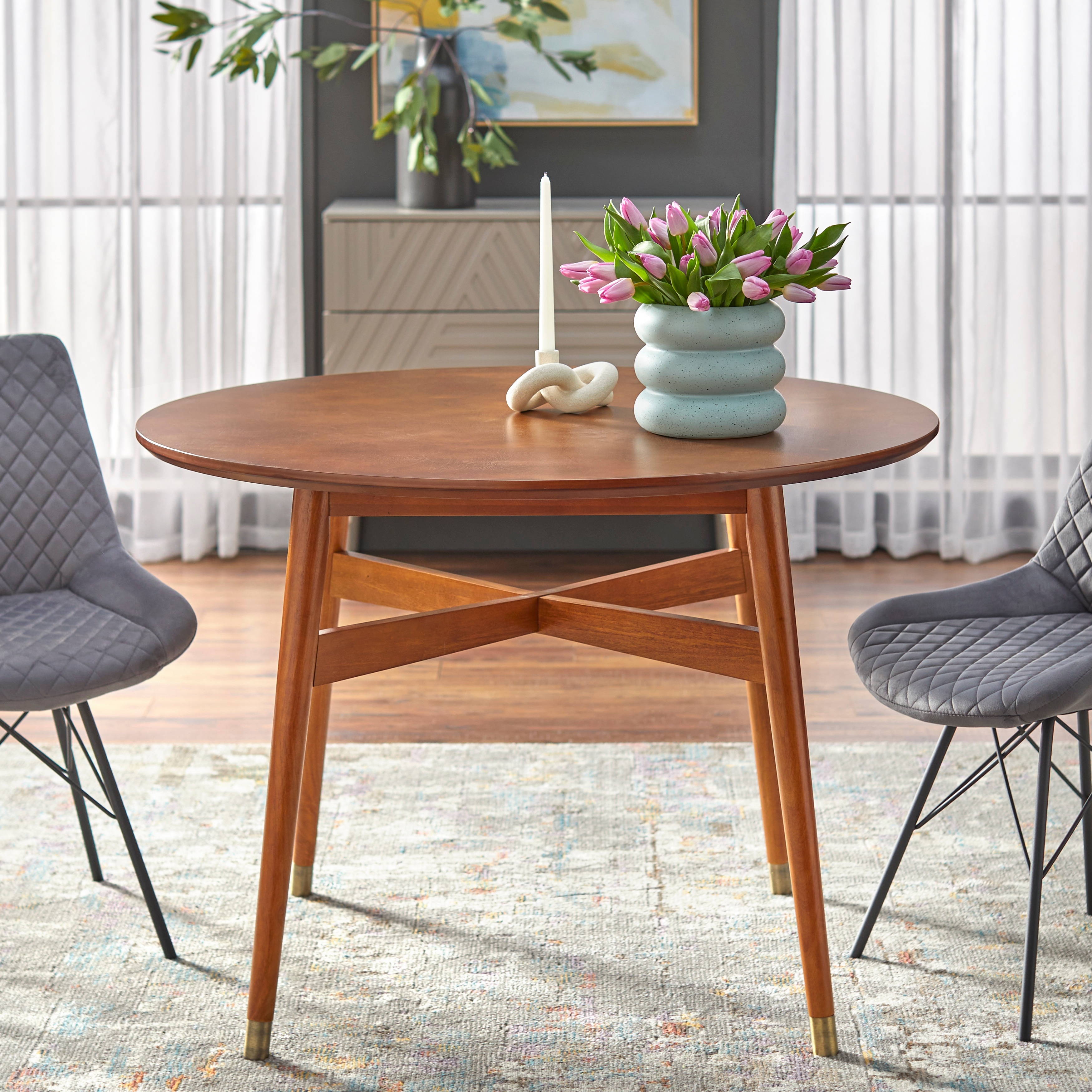 angelo HOME Allen Mid Century Dining Table On Sale Bed Bath