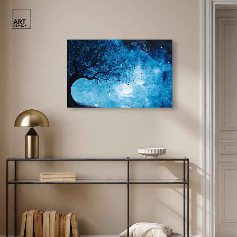Fire and Ice Tree II Canvas by Art Remedy, Gallery Wrapped
