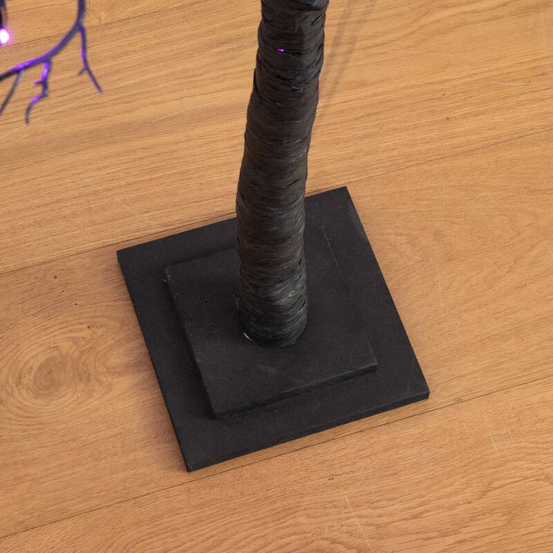 Pre-Lit Potted Artificial Twig Tree - 5’ - Dual Color LED Lights