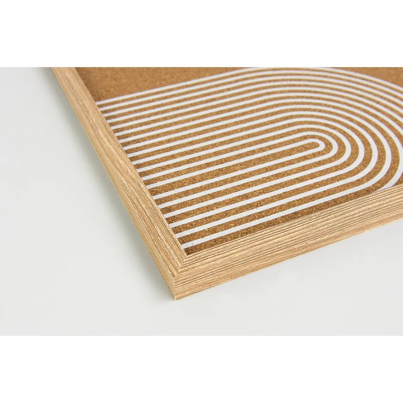 WallPops Modern Arches White Printed Corkboard