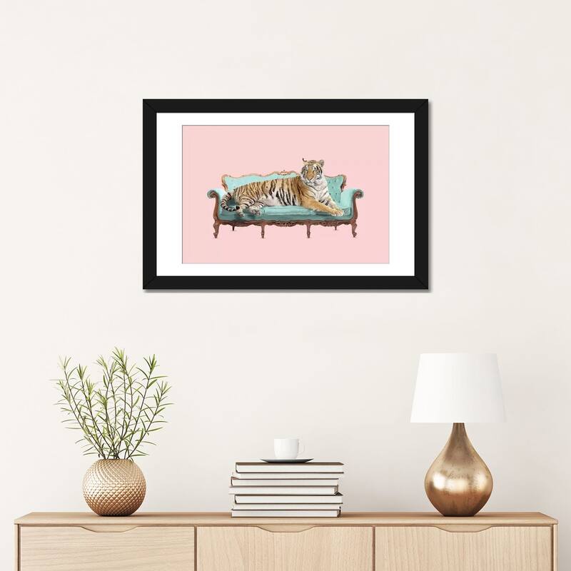 iCanvas "Lazy Tiger" by Robert Farkas
