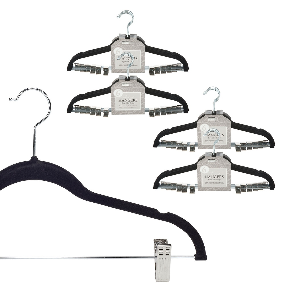 Simplify Kids 12 Pack Collar Saver Ultimate Hangers - White