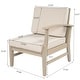 preview thumbnail 84 of 86, Christopher Knight Home - Outdoor Patio Conversation Set, Acacia Wood Frame, Cushions & Slatted Coffee Table